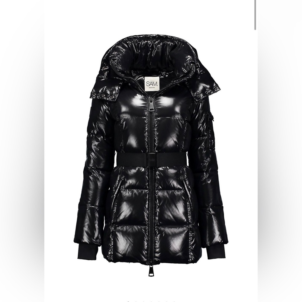 Sam. Soho Belted Down Mid-Length Puffer Jacket - Picture 2 of 3